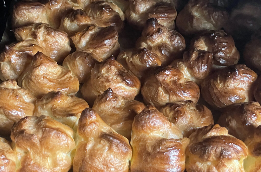 Les profiteroles au chocolat